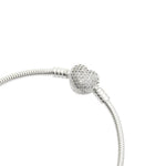 PULSEIRA PANDORA DE CORAÇAO CRAVEJADO
