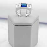 ANEL DE FORMATURA SAFIRA