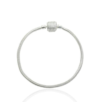 PULSEIRA PANDORA QUADRADA CRAVEJADA