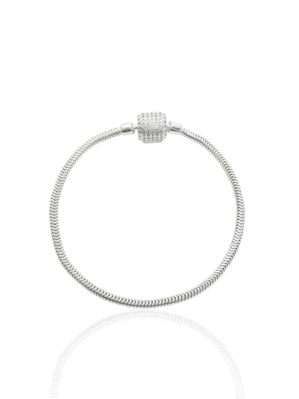 PULSEIRA PANDORA QUADRADA CRAVEJADA